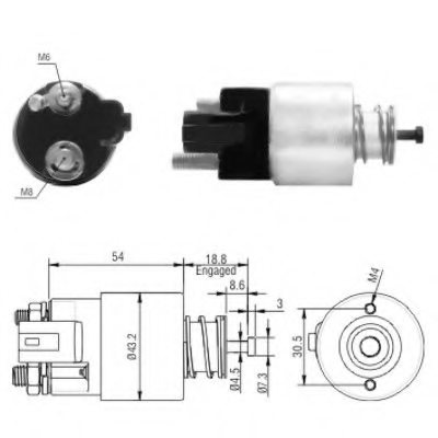 KIA 36120-2B100 Solenoid Switch, starter
